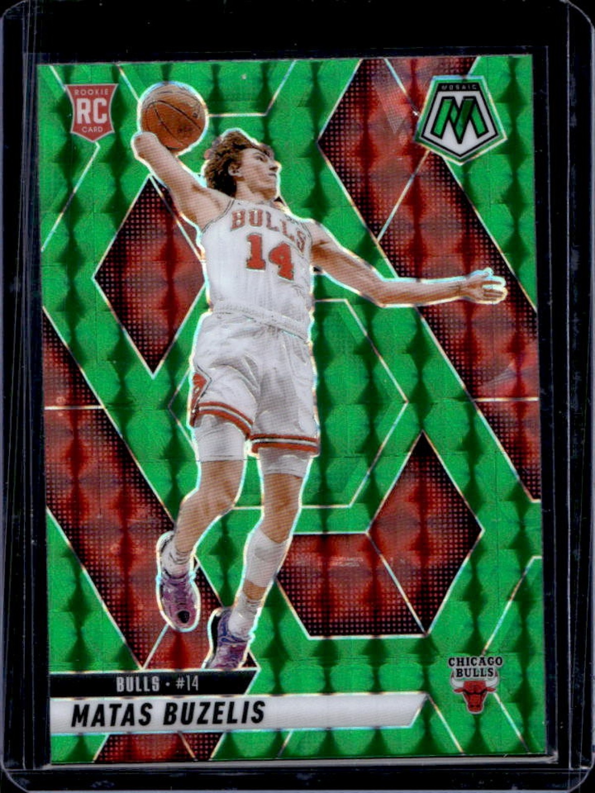 2024-25 Mosaic Matas Buzelis RC Green Rookie #223 Bulls