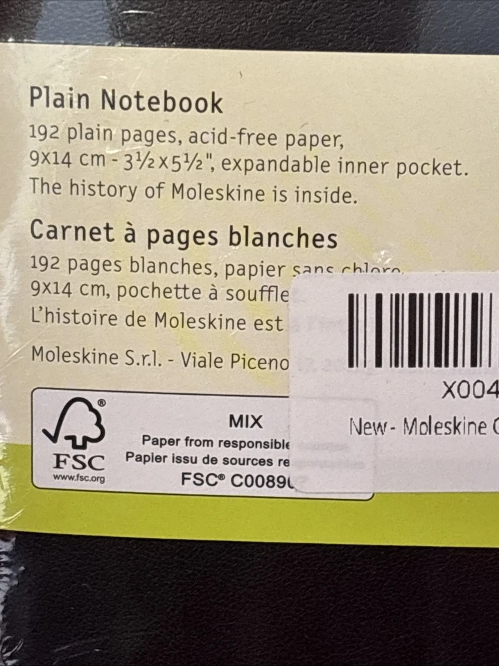 Молескин классический карман мягкий чехол ноутбука черный простоя 192 страницы (3,5 × 5,5») - Изображение 4 из 4