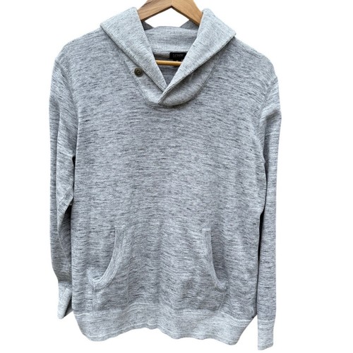J. Crew Damen grau meliert Pullover Schalkragen Sweatshirt Damen Medium - Bild 1 von 5