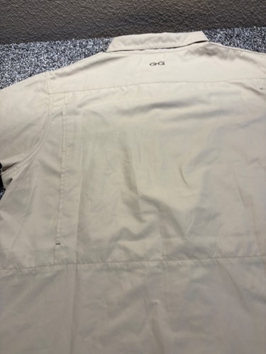 GameGuard Vented Microfiber Shirt Mens Large Brown Short Sleeve Quick Dry NWT - Picture 11 of 12