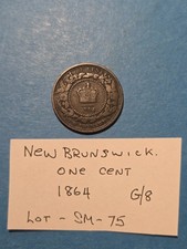 Pièce de 1 centime Nouveau-Brunswick 1864 - G8