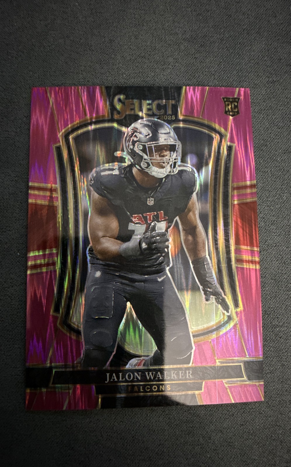 2025 Panini Select #146 Jalon Walker Pink Prizm Shock