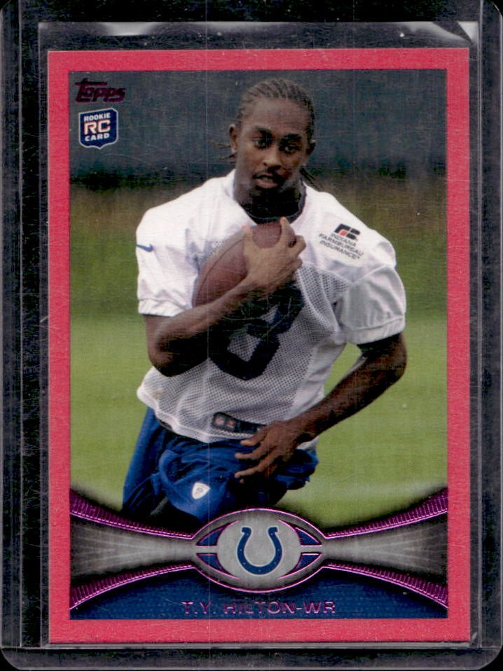 2012 Topps Chrome T.Y. Hilton RC Pink Refractor Rookie #130/399 Colts