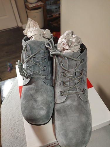 Propet Delaney Round Toe Lace Up Zippered Booties Womens Grey Casual Boots WFV00 - Picture 5 of 18