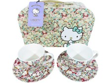 Hello Kitty - Liberty Art Fabrics - Tea Cup Set - Floral Print