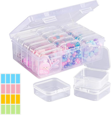 Sortierbox Set Transparent mit 15 Mini Boxen Perlen Schmuck