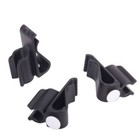 3pcs Bag Clip On Putter Holder Organizer Clip Marker (Black) organizer