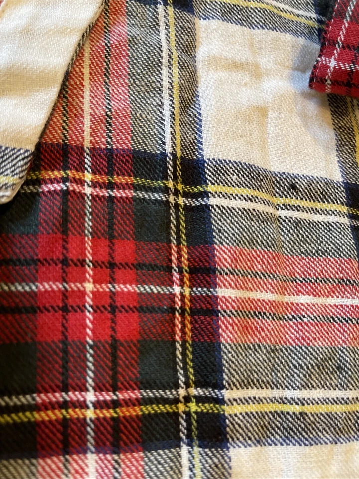 Delantal Williams Sonoma Tartán a Cuadros Rayas Adulto Vacaciones Navidad Nuevo con Etiquetas Atemporal Foto 2 de 4