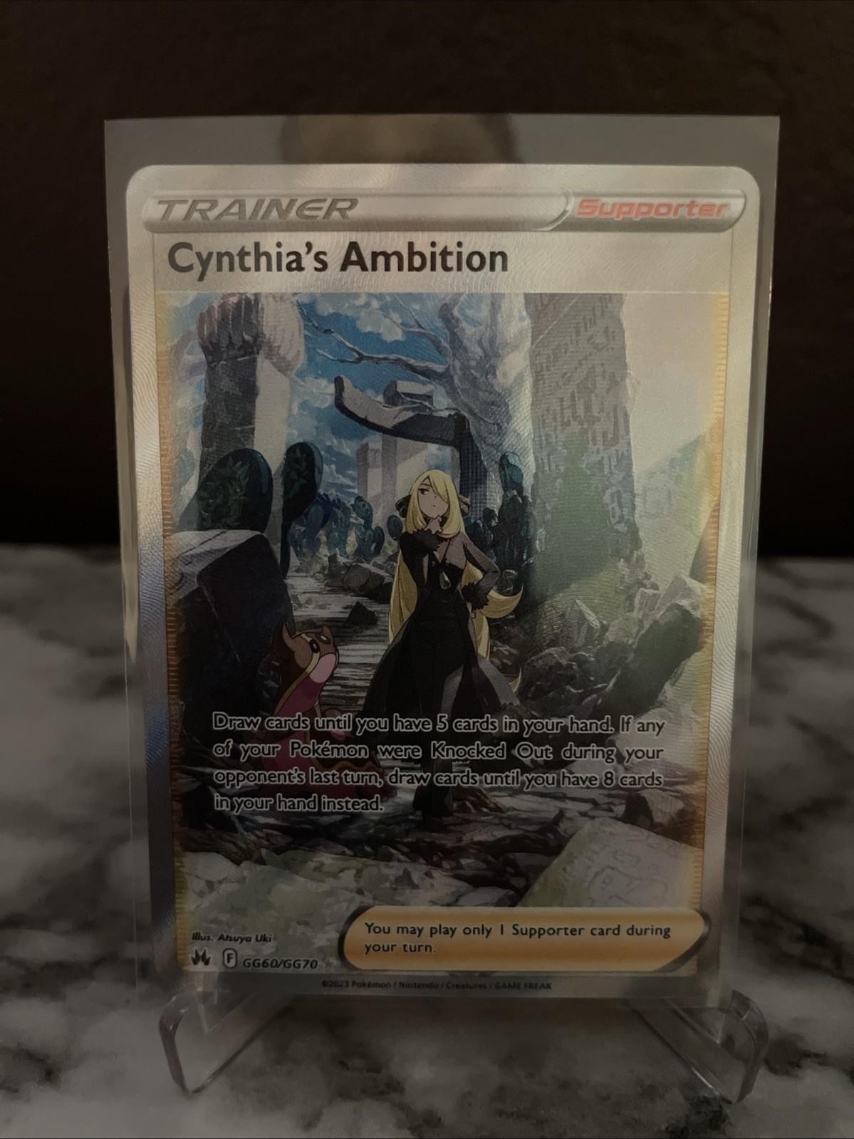 Cynthia's Ambition GG60/GG70 Crown Zenith: Galarian Gallery Holo