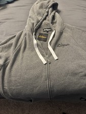 Zildjian Gray Full-Zip Logo Hoodie - XX-Large