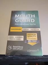 Night Guard for Teeth Grinding  Clenching Dental , 2 Sizes, 4 Guards, Travel