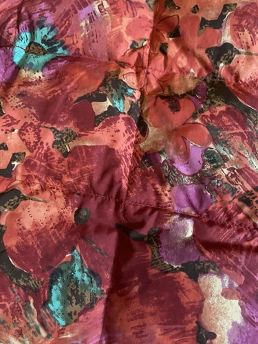 Eddie Bauer rosa floreale trapuntato piumino d’oca giacca giubbino donna grande - Foto 18 di 22