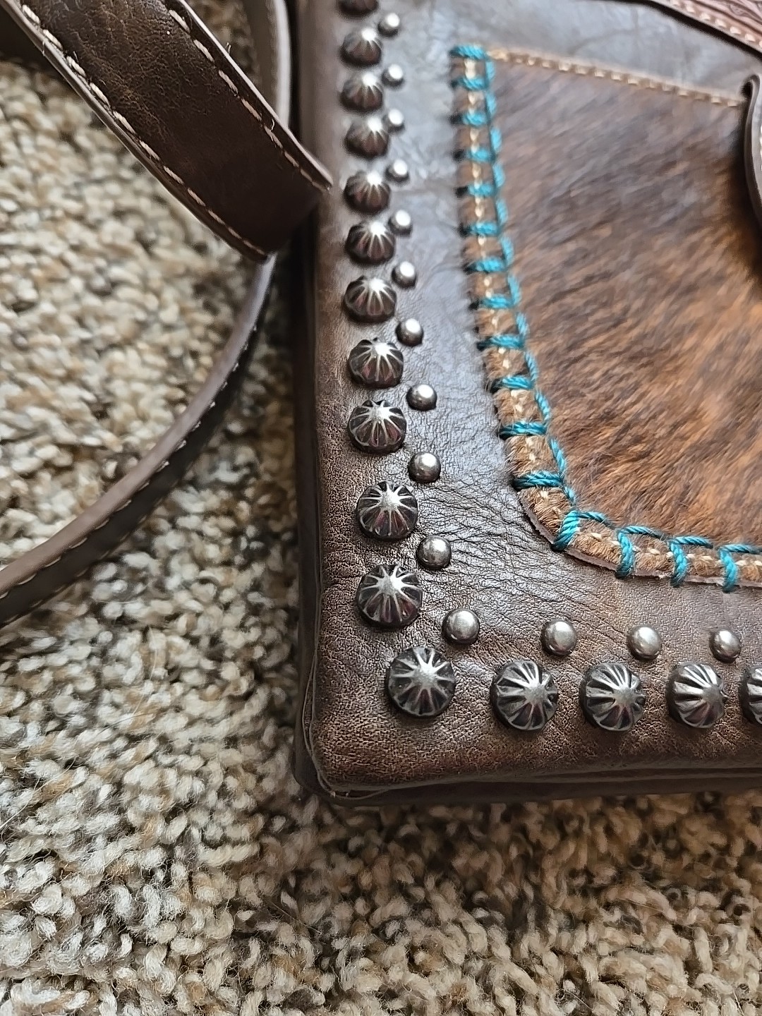 Trinity Ranch Tooled Design Three Main Pockets & … - image 4