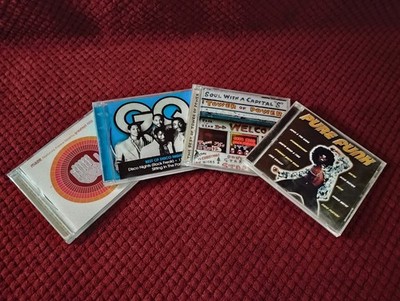 4 Cd Lot, GQ Best of Disco Nights, Pure Funk, Maze's Greatest Hits, and Soul
