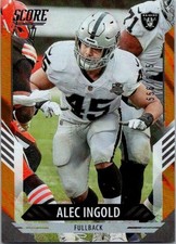 2021 Score Dots Orange SP /575 Alec Ingold #231 Rookie RC Las Vegas Raiders