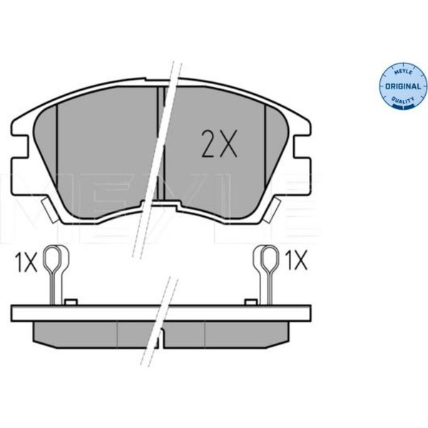Meyle 025 213 7316 W Bremsbelagsatz FüR Mitsubishi L 300 Pajero L 300 Delica-image