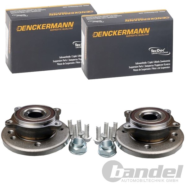 2X Denckermann RADLAGER-SATZ Mit ABS-RING Vorne Passend FüR Mini Mini Links+Rech-image
