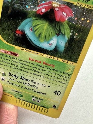 Venusaur Holo Raro 30/165 Expedición Base Set WOTC De Colección Pokemon - Imagen 8 de 13