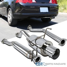 Fit 02-06 Acura Rsx Dc5 Non-s K20a3 4 Muffler Catbackcat Back Exhaustsilencer