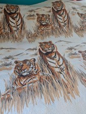 Vintage Blanket Tiger Print All Over 84x71
