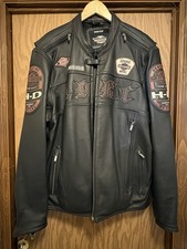 HARLEY DAVIDSON MENS MOTO HDMC LEATHER JACKET...