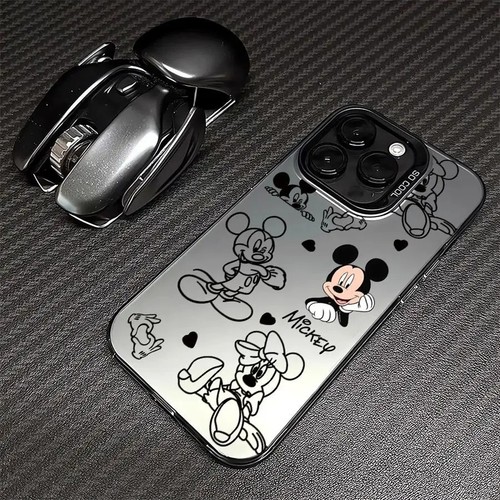 Coque téléphone Disney Mickey Minnie dessin animé pour 16 15 14 13 12 11 Plus Pro Max - Photo 3 sur 16