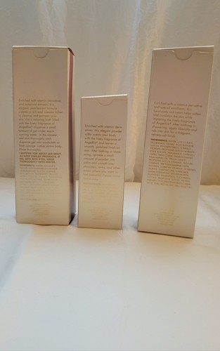 Mary Kay vintage ANGELFIRE corpo in polvere, lozione, gel bagno e doccia nuovo con scatola - Foto 3 di 6