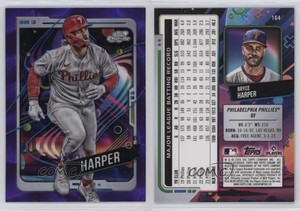 2024 Topps Cosmic Chrome Purple Nebula Refractor /150 Bryce Harper #164