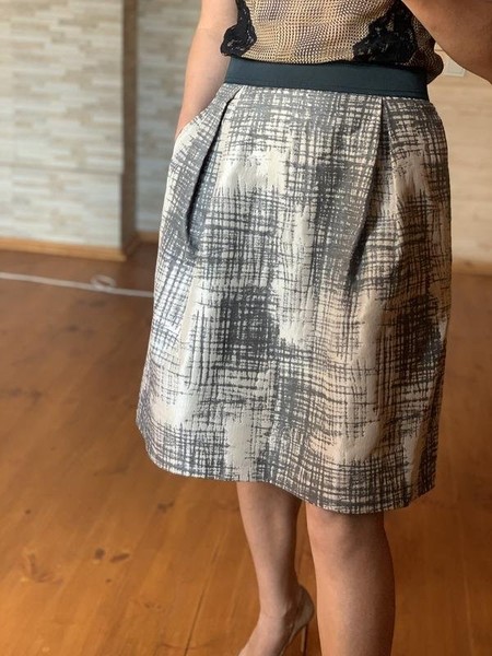 Women Rene Lezard Skirt Beige 38 / M