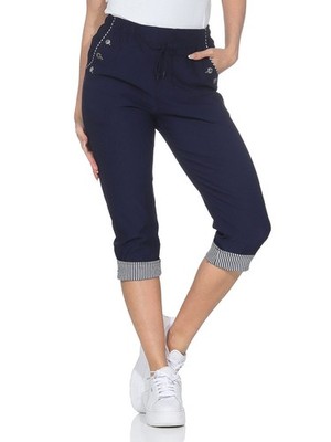 Caprihose für Damen 7/8 Sommerhose Kurze Freizeithose 36-52 mit Stretch