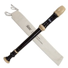 Soprano Recorder 8-Hole With Cleaning Rod Carrying Bag Color, Creamy/Black