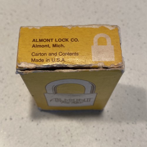 Vintage Almont Re-Key Brass Padlock With Original Box 2 Keys - Picture 8 of 8