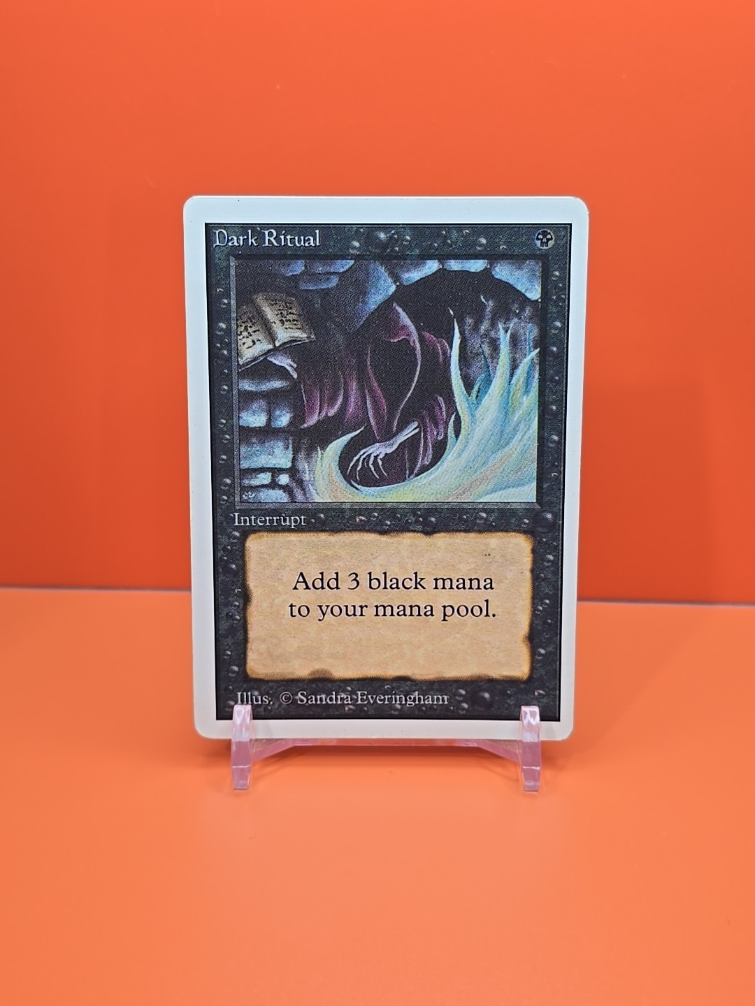 ⚫️⚫️⚫️ 1993 MAGIC The Gathering DARK RITUAL UNLIMITED HEAVY PLAYED ⚫️⚫️⚫️
