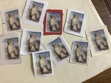 AAT Australian Antarctic Territory 55c,qty 10 Fur Seal, on paper used