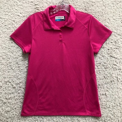 Magellan Polo Shirt Top Medium Adult Pink MagWick Fishgear Short Sleeve Womens M