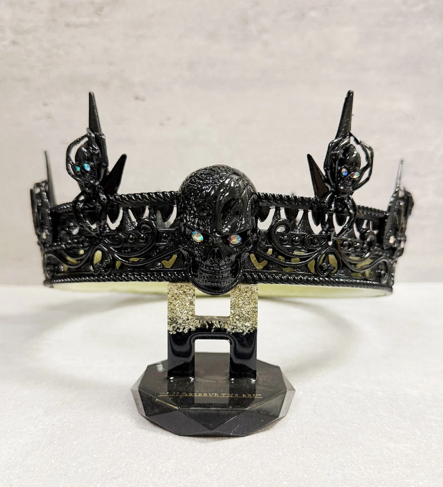 Хэллоуин череп корона, черный череп король корона, костюм головной убор, Gothic вечеринки - Изображение 4 из 4