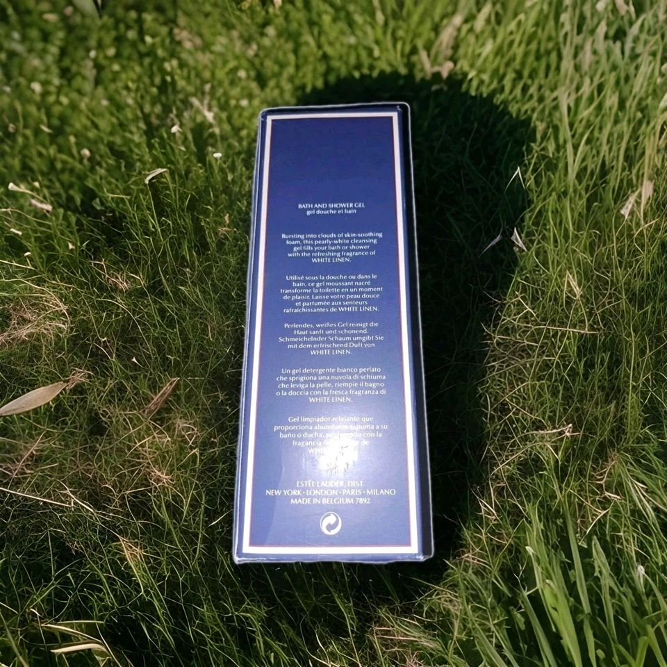 Gel de baño y ducha Estee Lauder LINO BLANCO aroma original años 90 artículo DE COLECCIÓN Foto 4 de 4