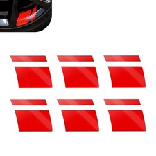 6Pcs Car Wheel Rims Decal Stripes, Car Reflective Stickers for 18-21 Inch Red