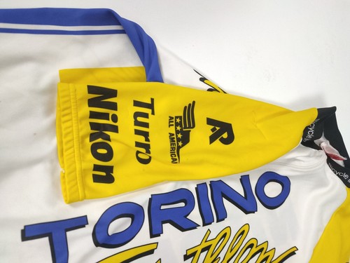 Vintage ciclismo Maglia jersey Cycling mtb Nikon Torino Triathlon Turro M - Imagen 3 de 7