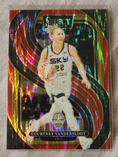 COURTNEY VANDERSLOOT 2025 Panini Select WNBA RED FLASH #121 CHICAGO SKY /349
