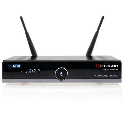 Octagon SF8008 V3 Supreme UHD 4K Combo-Receiver (DVB-S2X MS & DVB-C/T2, Linux E2
