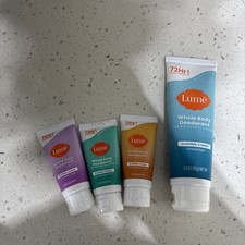 Lot Of 4 Lume 72 Hour Whole Body Deodorant