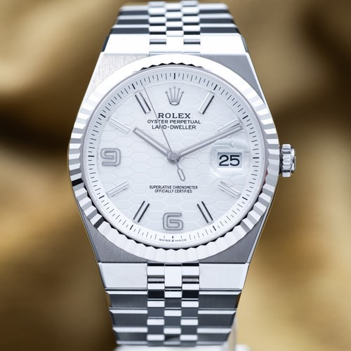 Rolex Land-Dweller Oystersteel White Gold 40 White Dial - 127334 Full Set