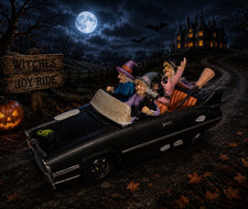 LEMAX  Department56   Halloween Witches Joy R...