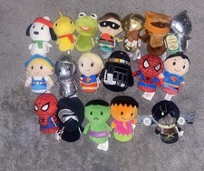 Hallmark Itty Bittys Plush Lot Of 18 Disney Marvel Star Wars Peanuts Dc Muppets