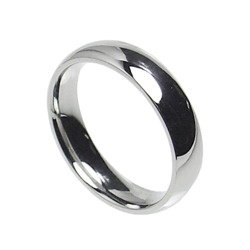 Ring Männer Damen Teenager Stahl 316L Edelstahl Neu Effekt Spiegel 4MM - Bild 1 von 1