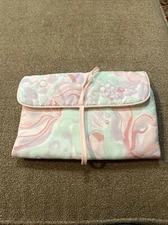 Vintage 1986 Olay Co. Foldable Cloth Pouch Great for Jewelry or Makeup (JL)