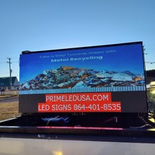 LED Sign Full Color P10mm Outdoor/Indoor, 37.75" H X 75.50" W Double side