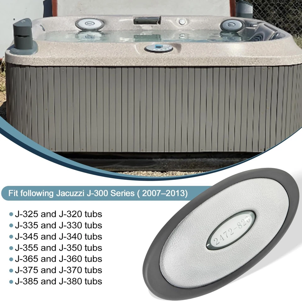 2472-826 Oval Pillow Insert + Back Mount for Jacuzzi J-300 Series Hot Tubs 07-13 - Image 3 of 4