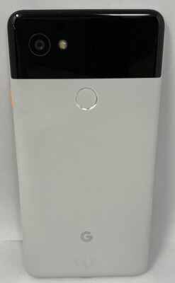 Google Pixel 2 XL G011C 64GB Black & White Unlocked Android Smartphone -Fair